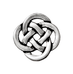 10mm Antique Silver Celtic Open Link Charm | TierraCast Lead-free Pewter Base Metal Charms