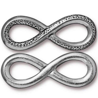 lead free pewter 12 x 31.5mm infinity link antique pewter | link