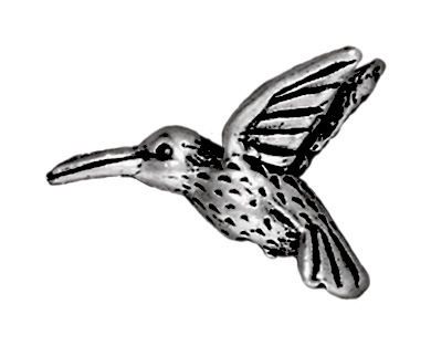 Hummingbird Metal Beads and Spacers - Antique Silver Finish