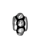 Metal 5mm Daisy Spacer Beads - Antique Silver Finish