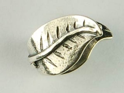 14mm Beautiful Leaf Bail - Sterling Silver | Findings