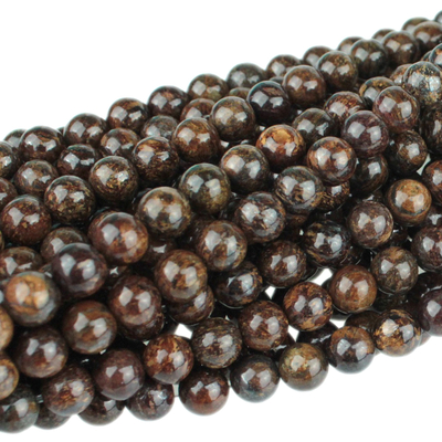 Bronzite 6mm round bronze | Gemstone Beads