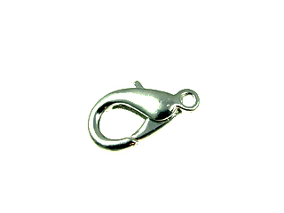13mm Lobster Claw Clasp - Silver Finish - 144 Pack | Base Metal Jewelry Clasps | Findings