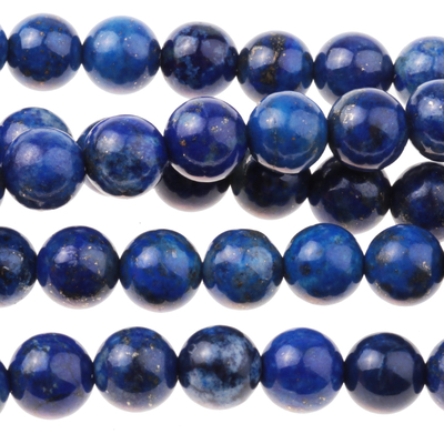 Lapis 6mm round dark blue | Gemstone Beads