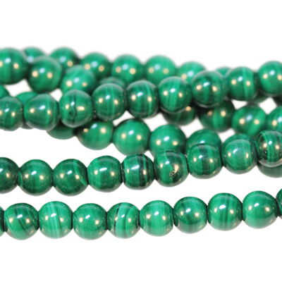 Malachite 4mm round green | Gemstone Beads