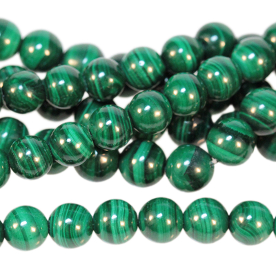 Malachite 6mm round green | Gemstone Beads