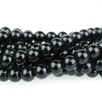 Black Onyx 6mm round black | Gemstone Beads