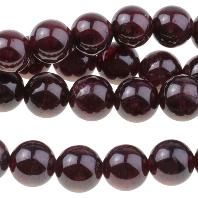 Garnet 8mm round wine red | Gemstone Beads