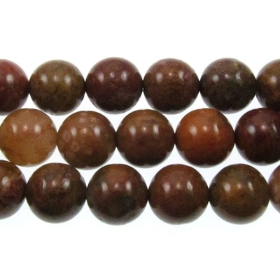 Agua Nueva 10mm round earthy golds, browns and reds | Gemstone Beads