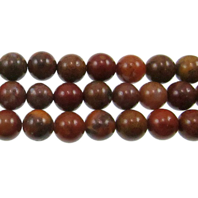 Agua Nueva 8mm round earthy golds, browns and reds | Gemstone Beads
