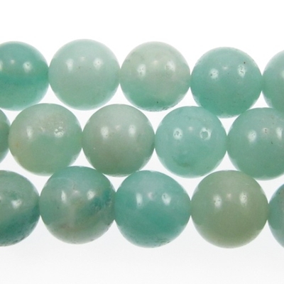 Amazonite 10mm round light blue green | Gemstone Beads