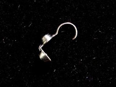 Metal Clamshell Beadtip with Large Hole - Silver Finish - 24 Pack | Base Metal Findings for Making Jewelry