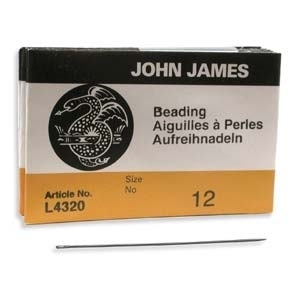 John James Size 12 Regular Beading Needle - 4 pack
