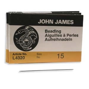 John James Size 15 Regular Beading Needle - 3 pack