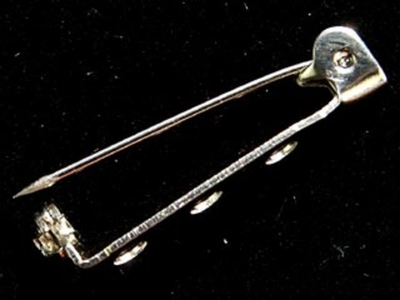 3/4 inch Pinback - Nickel Plate | Base Metal Jewelry Findings