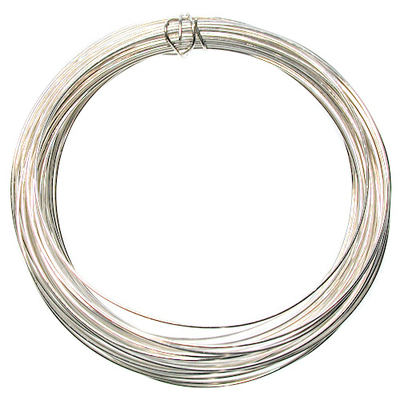 24 Gauge Round German Silver Metal Wire - Half Hard with Copper Core | Metal Wire for Wire-twisting and Wire-wrapping Jewelry and Crafts