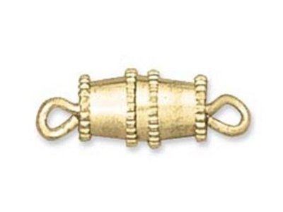 Barrel Screw Clasp - Gold Finish - 12 Pack | Base Metal Jewelry Clasps | Findings