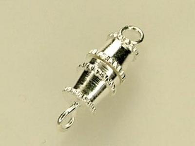 Barrel Screw Clasp - Silver Finish - 12 Pack | Base Metal Jewelry Clasps | Findings