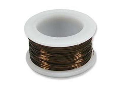 18 Gauge Round Vintage Bronze Metal Craft Wire - 7-yard Spool | Metal Wire for Wire-twisting and Wire-wrapping Jewelry and Crafts