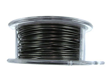 20 Gauge Round Gunmetal Hematite Metal Wire - 6 Yards | Base Metal Jewelry and Craft Wire