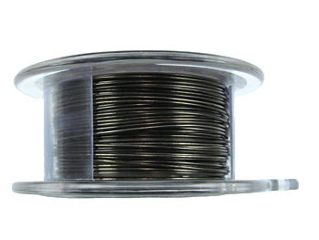 24 Gauge Round Gunmetal Hematite Metal Wire - 10 Yards | Base Metal Jewelry and Craft Wire