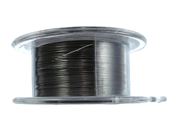 28 Gauge Round Gunmetal Hematite Metal Wire - 15 Yards