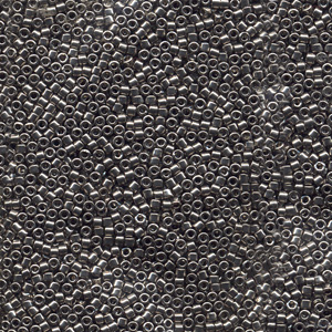 Japanese Miyuki Delica Glass Seed Bead Size 11 - Steel - Metallic Finish