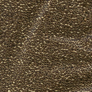 Japanese Miyuki Delica Glass Seed Bead Size 11 - Light Bronze - Metallic Finish