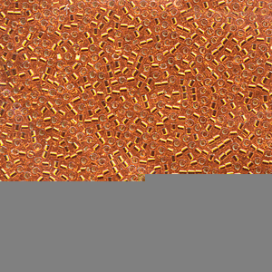 Japanese Miyuki Delica Glass Seed Bead Size 11 - Orange - Silver Lined