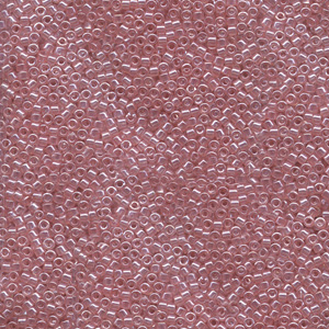 Japanese Miyuki Delica Glass Seed Bead Size 11 - Mauve - Transparent Luster Finish