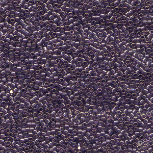 Japanese Miyuki Delica Glass Seed Bead Size 11 - Lavender Blue - Transparent Luster Finish