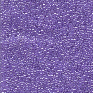 Japanese Miyuki Delica Glass Seed Bead Size 11 - Light Purple - Opaque Luster Finish