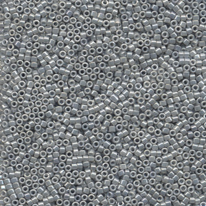 Japanese Miyuki Delica Glass Seed Bead Size 11 - Ash Grey - Opaque Luster Finish