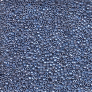 Japanese Miyuki Delica Glass Seed Bead Size 11 - Jamaican Sea Blue - Opaque Luster Finish