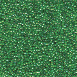 Japanese Miyuki Delica Glass Seed Bead Size 11 - Light Kelly Green - Color Lined Luster Finish