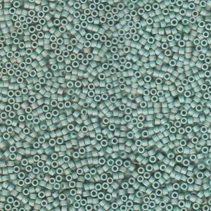 Japanese Miyuki Delica Glass Seed Bead Size 11 - Light Sage Green - Metallic Matte Finish