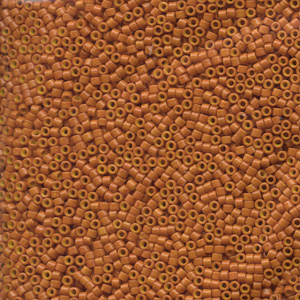 Japanese Miyuki Delica Glass Seed Bead Size 11 - Dark Pumpkin - Opaque Finish