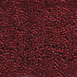 Japanese Miyuki Delica Glass Seed Bead Size 11 - Cranberry Dyed - Opaque Finish