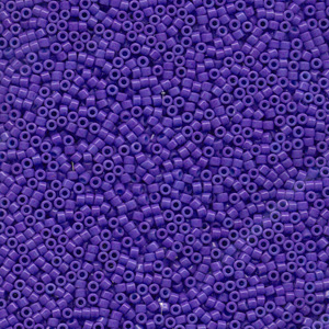 Japanese Miyuki Delica Glass Seed Bead Size 11 - Purple Dyed - Opaque Finish