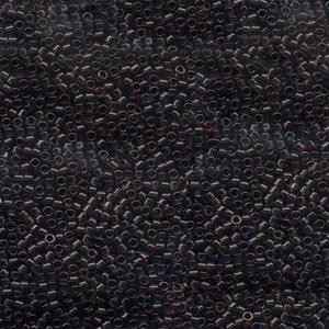 Japanese Miyuki Delica Glass Seed Bead Size 11 - Dark Chocolate - Transparent Finish