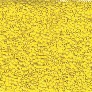 Japanese Miyuki Delica Glass Seed Bead Size 11 - Yellow - Opaque Finish