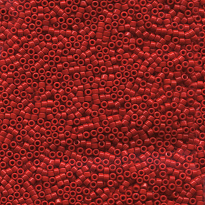 Japanese Miyuki Delica Glass Seed Bead Size 11 - Dark Cranberry - Opaque Finish