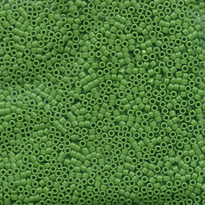 Japanese Miyuki Delica Glass Seed Bead Size 11 - Pea Green - Opaque Finish