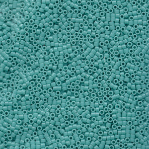 Japanese Miyuki Delica Glass Seed Bead Size 11 - Turquoise Green - Opaque Finish