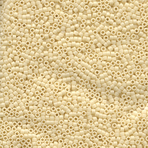 Japanese Miyuki Delica Glass Seed Bead Size 11 - Rich Cream - Opaque Finish