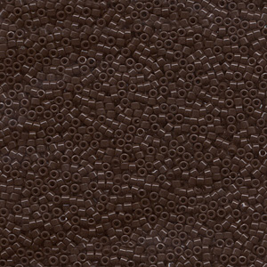 Japanese Miyuki Delica Glass Seed Bead Size 11 - Chocolate Brown - Opaque Finish