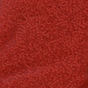 Japanese Miyuki Delica Glass Seed Bead Size 11 - Light Red - Transparent Matte Finish