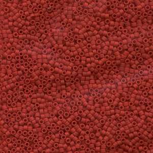 Japanese Miyuki Delica Glass Seed Bead Size 11 - Dark Red - Opaque Matte Finish