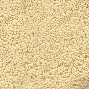 Japanese Miyuki Delica Glass Seed Bead Size 11 - Cream - Opaque Matte Finish