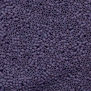 Japanese Miyuki Delica Glass Seed Bead Size 11 - Dark Lavender - Opaque Semi-matte Finish